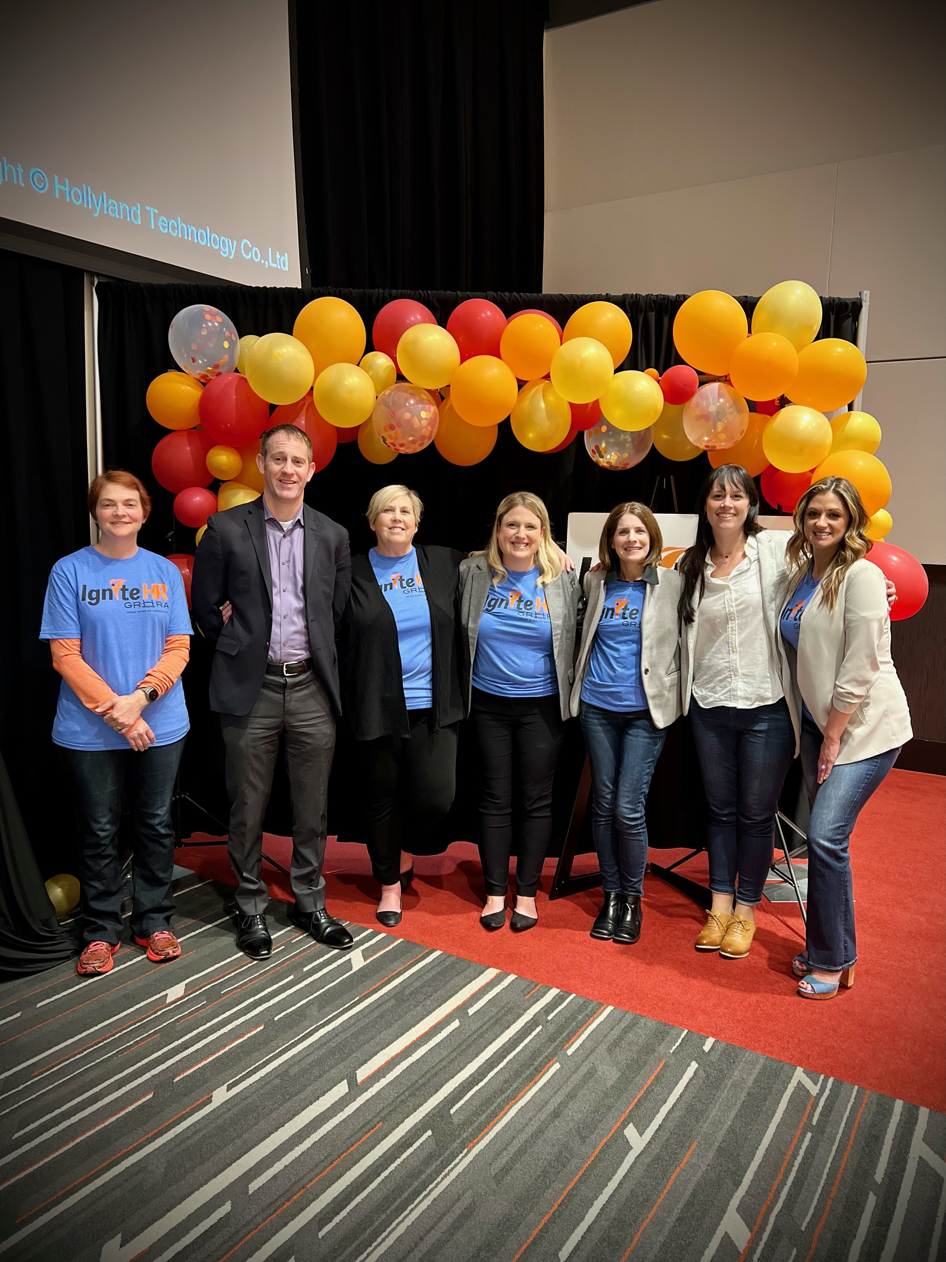 Group photo of board at convention