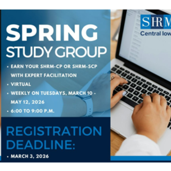 Spring SHRM Certification Study Group teaser image